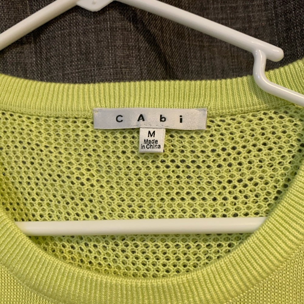 Lime Cabi Split Back Sweater - image 2